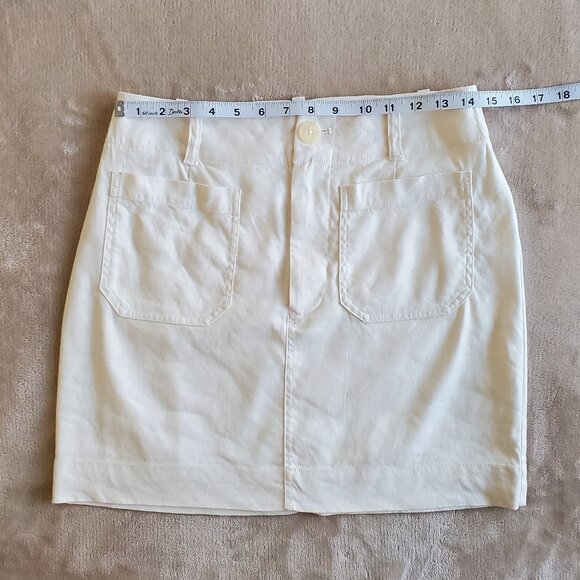 Maeve White Mini Skirt size small - Picture 12 of 15